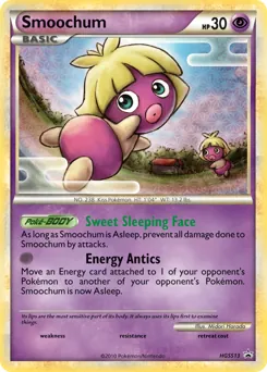 HGSS Black Star Promos Smoochum Pokémon card